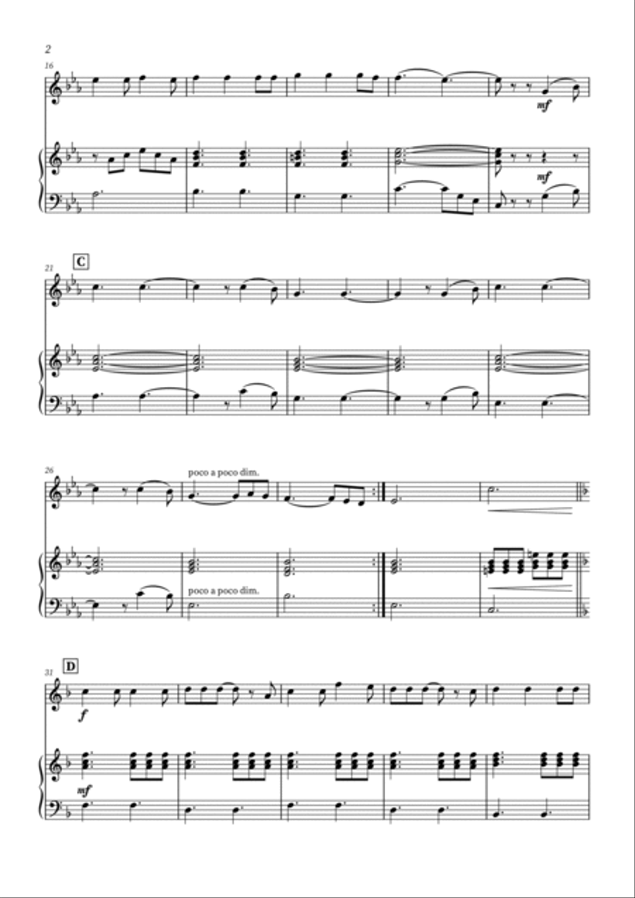 Hallelujah Piano scores gallery preview page 2