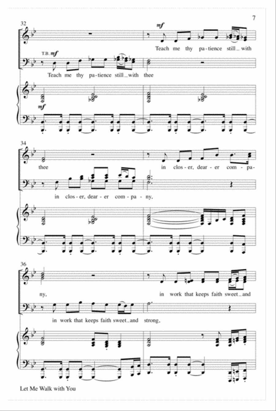Let Me Walk with You Choir scores gallery preview page 7