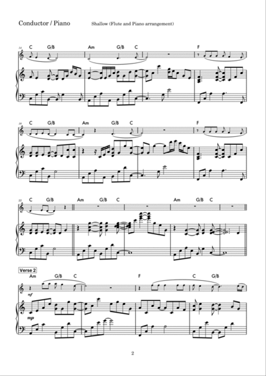Shallow Shallow Flute Solo scores gallery preview page 2