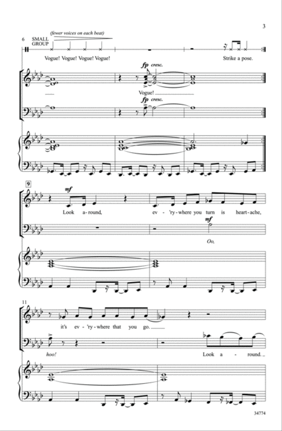 Vogue Vogue 3-Part scores gallery preview page 3