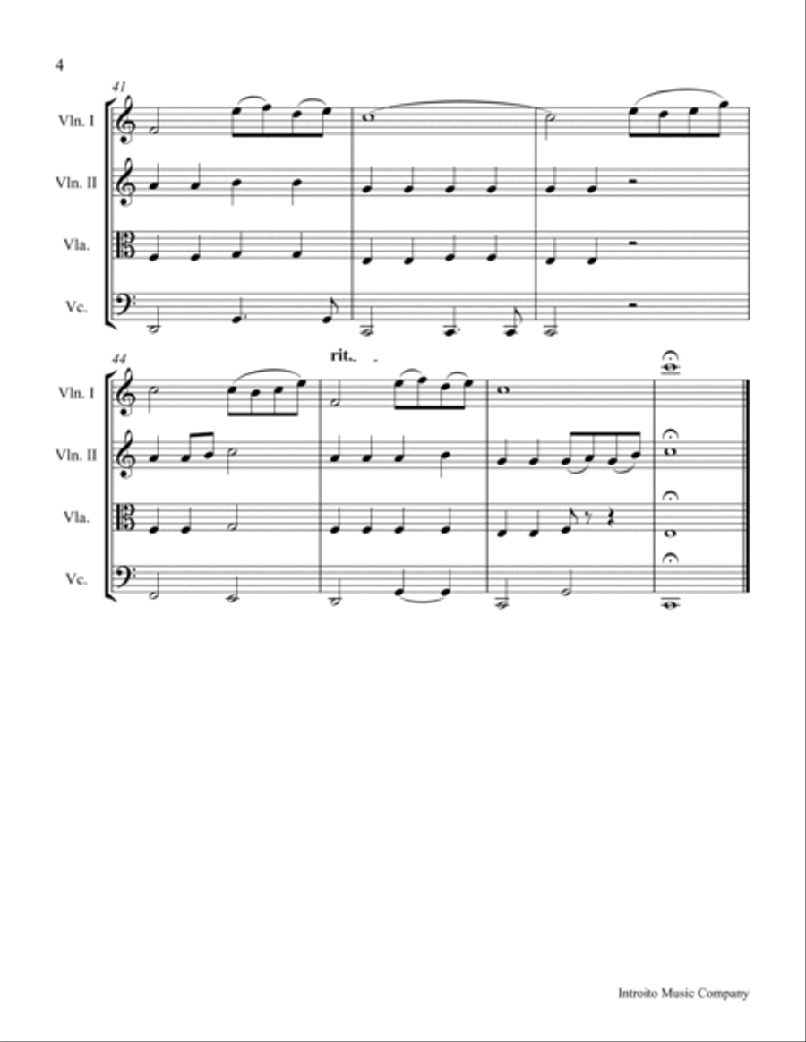 Beauty And The Beast Beauty And The Beast String Quartet scores gallery preview page 4