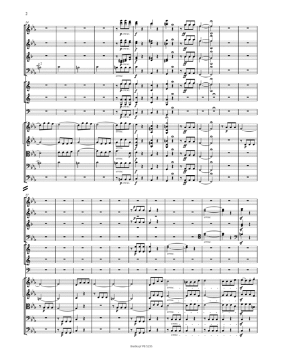 Symphony No. 5 in C minor Op. 67 Orchestra scores gallery preview page 3