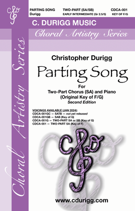 Parting Song (SA, Original Key of F) - Second Edition