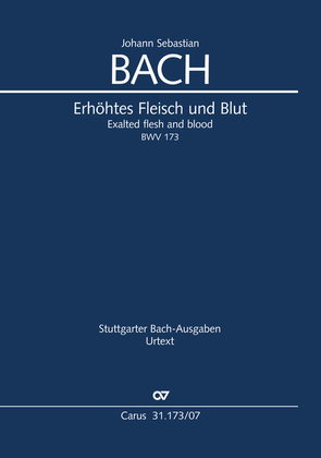 Book cover for Exalted flesh and blood (Erhohtes Fleisch und Blut)