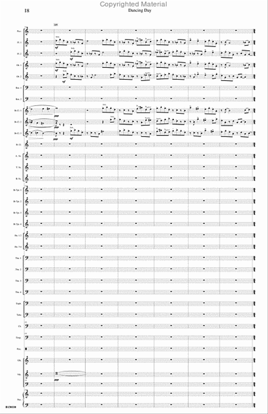 Dancing Day Concert Band scores gallery preview page 19