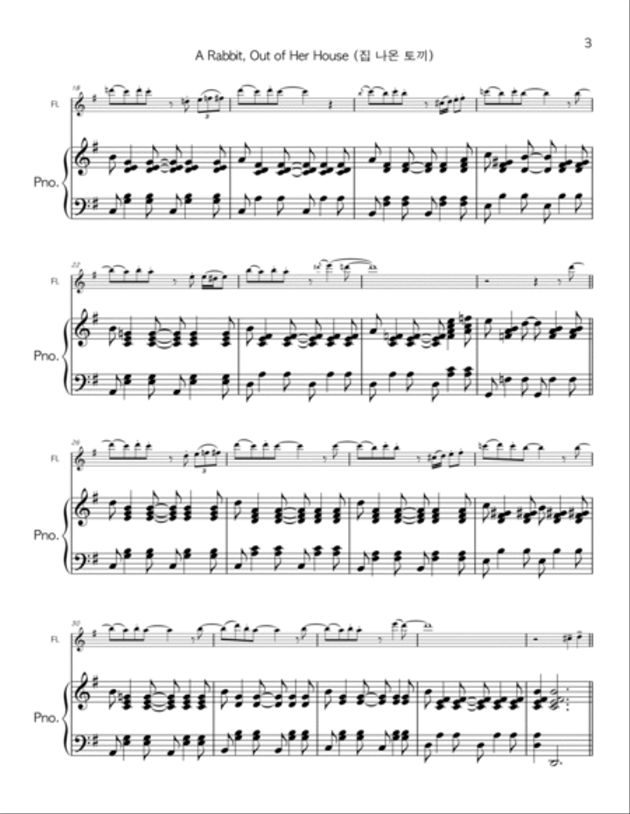 Contemporary Music for Flute and Piano Flute Solo scores gallery preview page 5