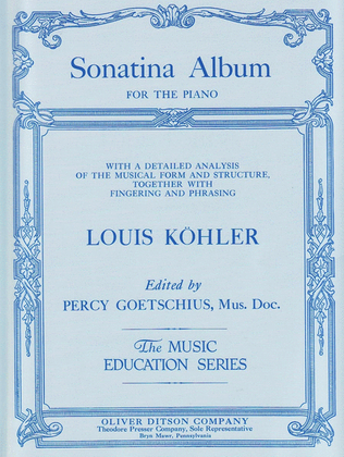 Book cover for Sonatina Album for The Piano