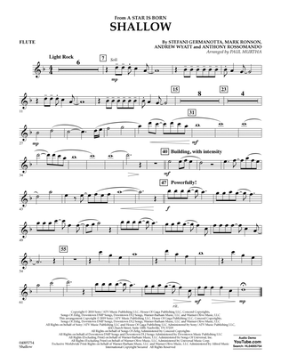 Book cover for Shallow (from A Star Is Born) (arr. Paul Murtha) - Flute