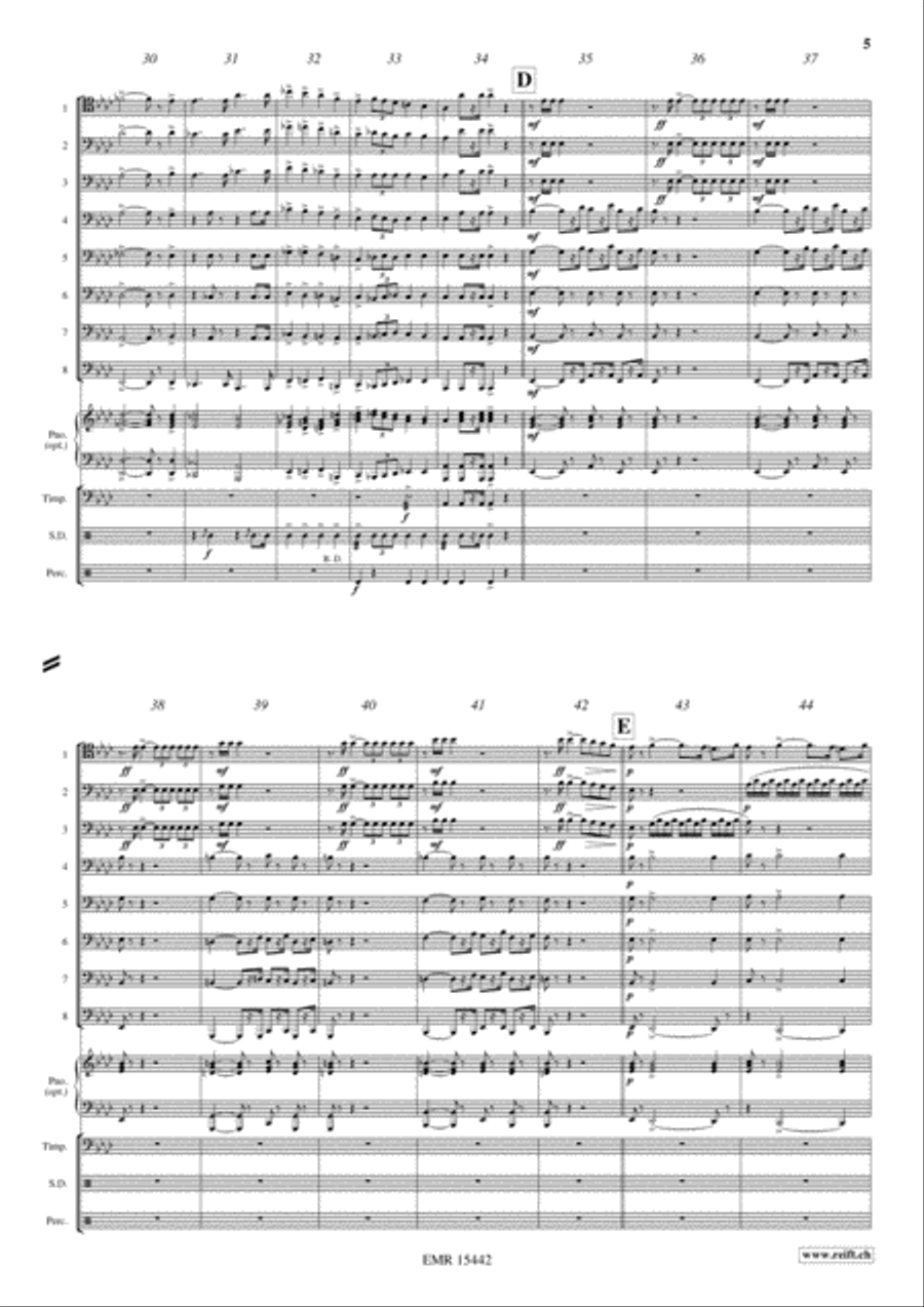 Triumphal Scene From Aida Trombone scores gallery preview page 5