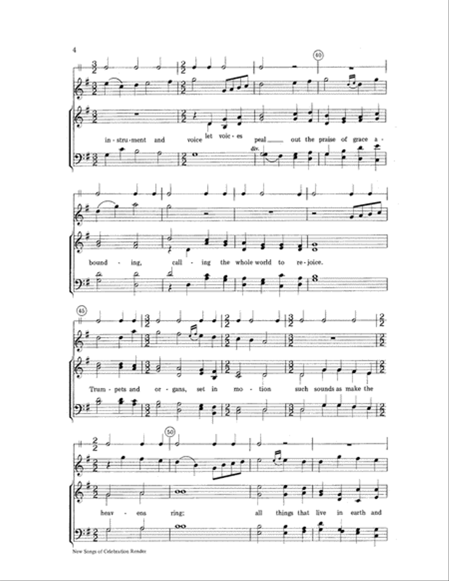 New Songs of Celebration Render Choir scores gallery preview page 4