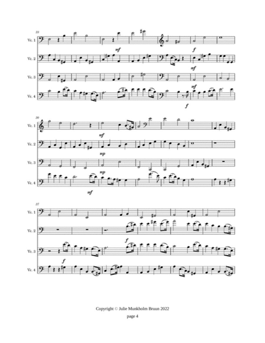 Visa från Utanmyra, Cello ensemble image number null