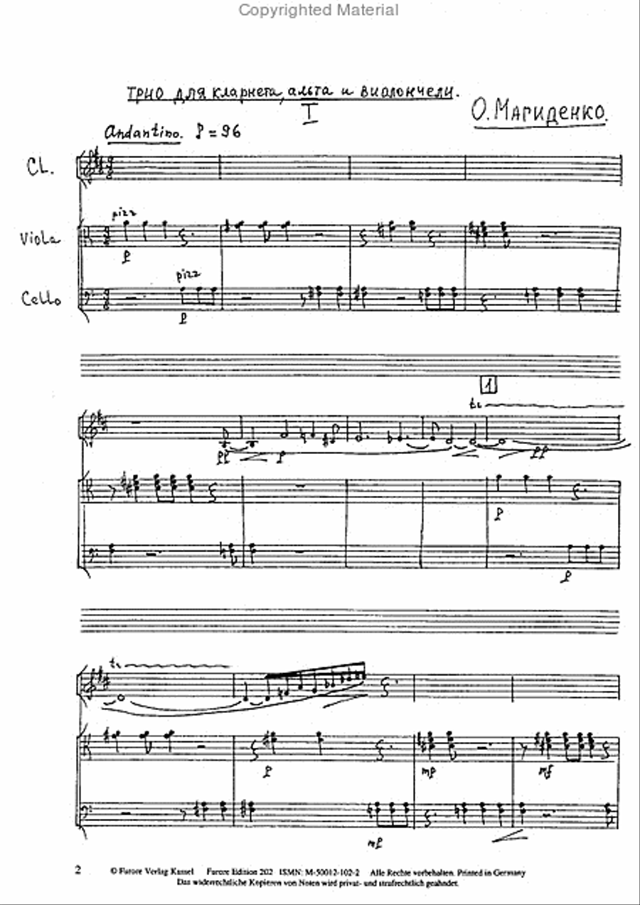 Two Esse op. 15 Clarinet scores gallery preview page 2