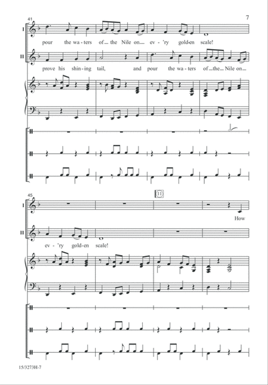 How Doth the Little Crocodile 2-Part scores gallery preview page 7