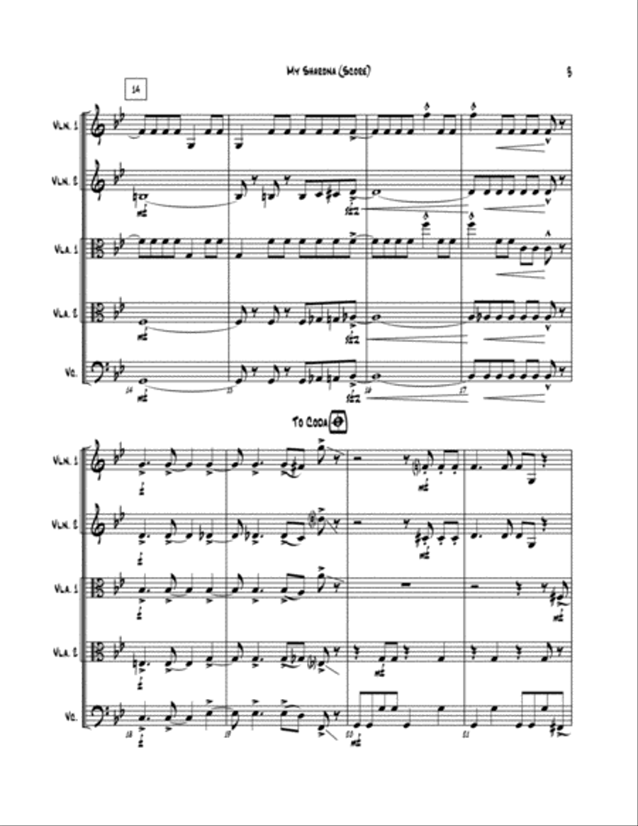 My Sharona String Trio scores gallery preview page 4