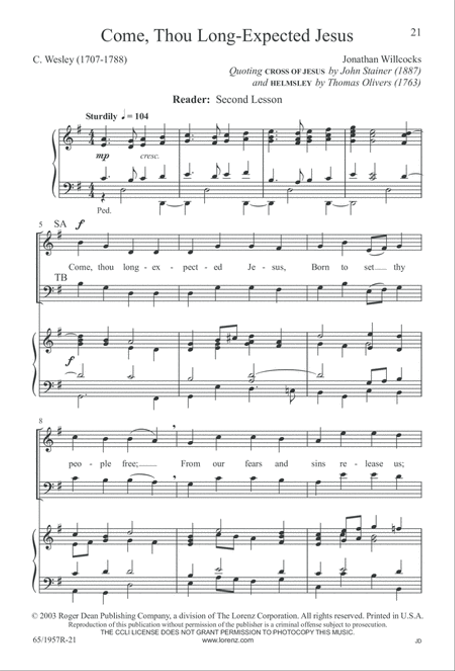 Festival of Lessons and Carols 4-Part scores gallery preview page 22