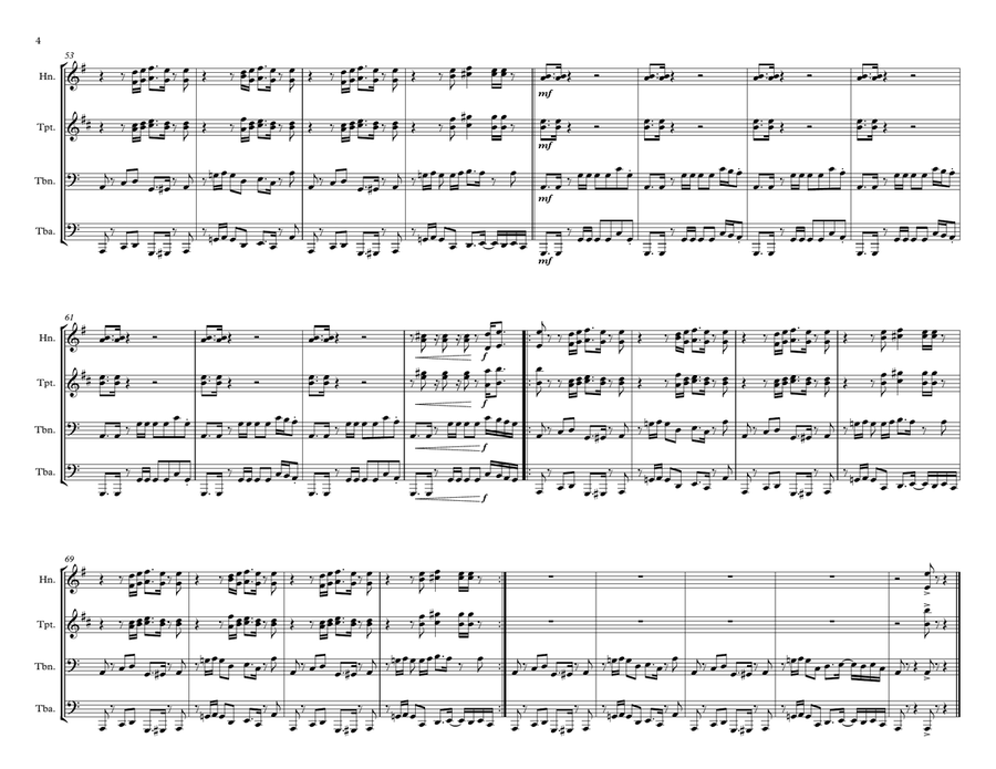 Brick House Brass Ensemble scores gallery preview page 4