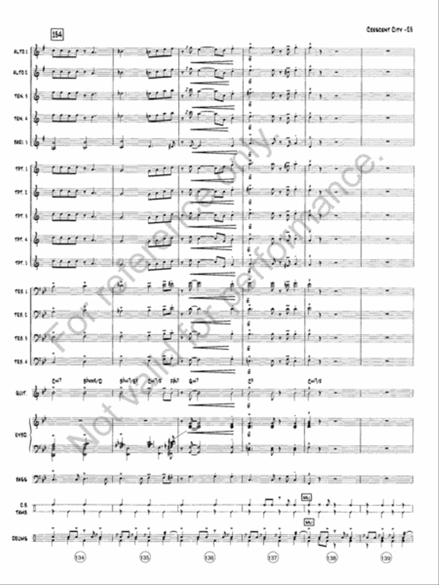 The Crescent City Stomp Jazz Ensemble scores gallery preview page 24