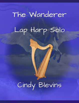 Book cover for The Wanderer, original solo for Lap Harp