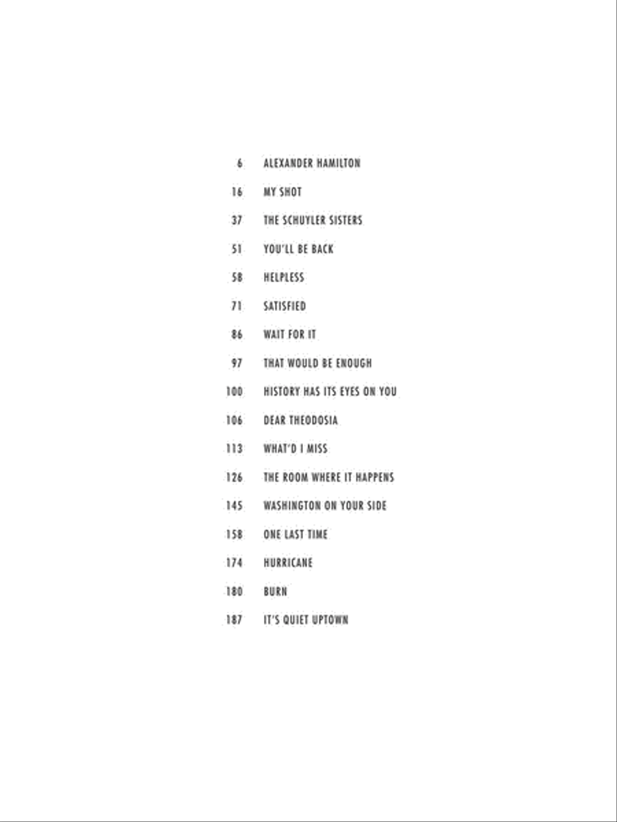 Hamilton Piano, Vocal scores gallery preview page 6