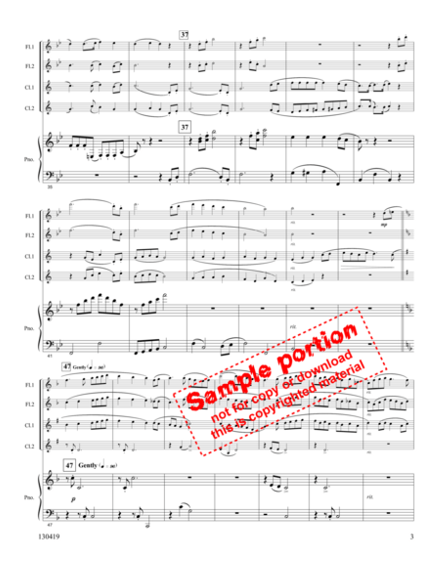 Since I Have Been Redeemed Woodwind Quartet scores gallery preview page 6