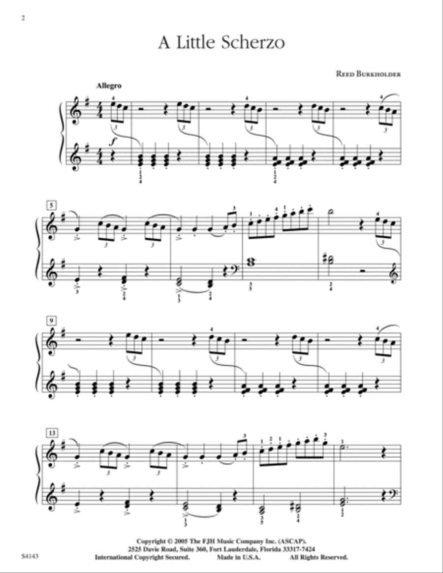 A Little Scherzo A Little Scherzo Piano Solo scores gallery preview page 2