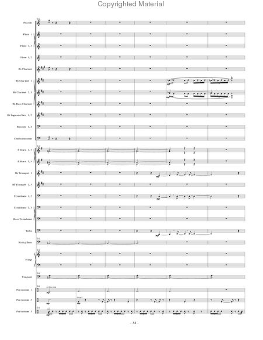 Music for Music - STUDY SCORE ONLY Concert Band scores gallery preview page 11