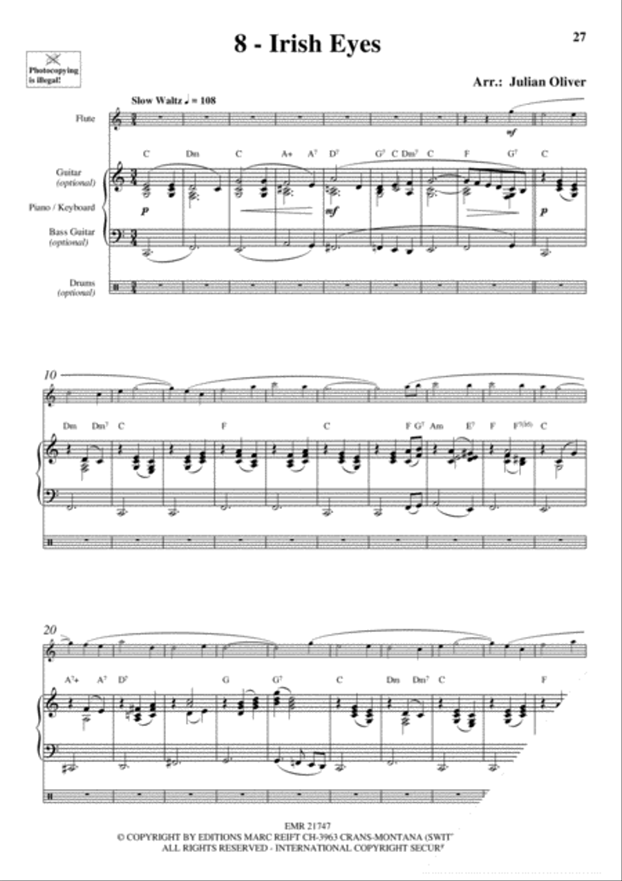 20 Celtic Hits Flute Solo scores gallery preview page 10