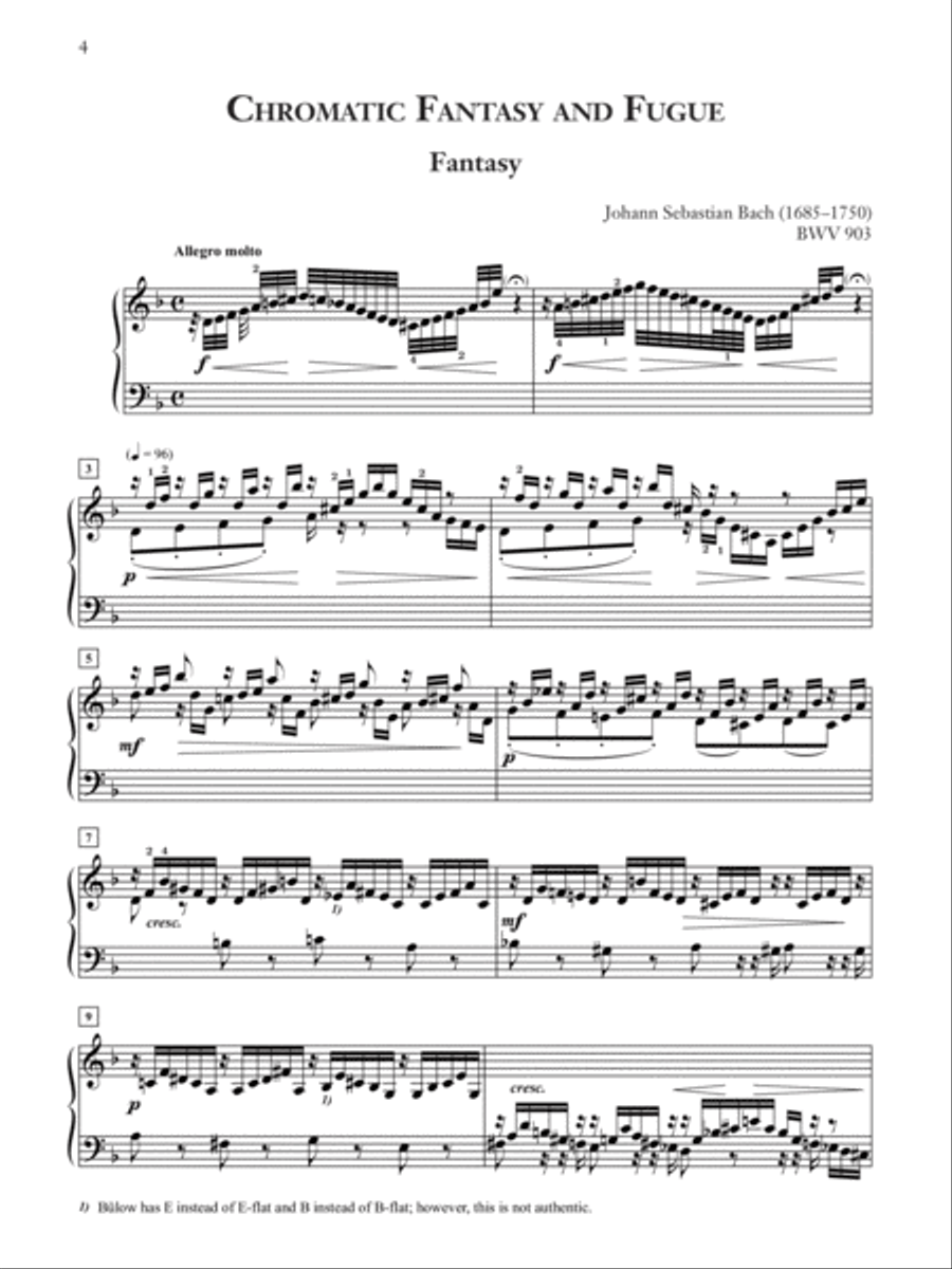 Chromatic Fantasy and Fugue, BWV 903 Small Ensemble scores gallery preview page 4