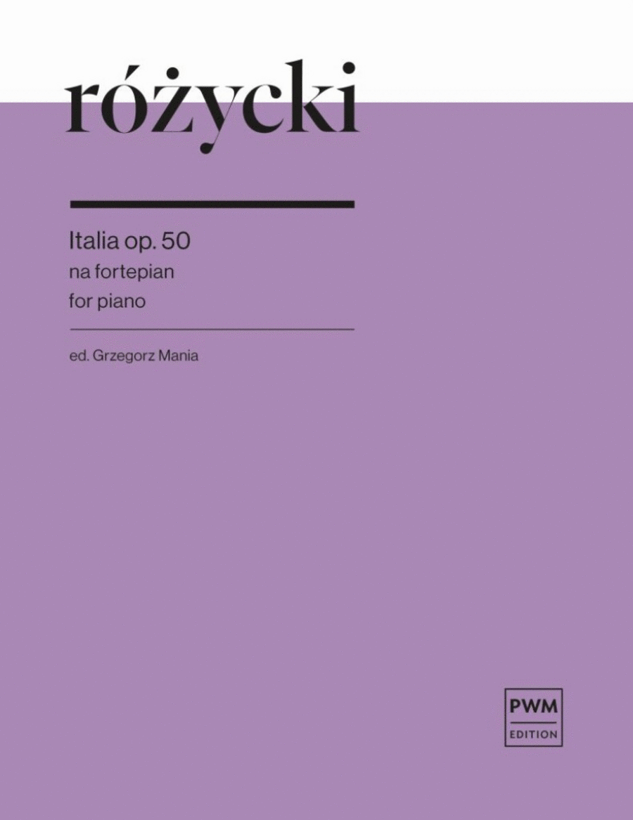 Italia op. 50 Italia op. 50 Piano Solo scores gallery preview page 1