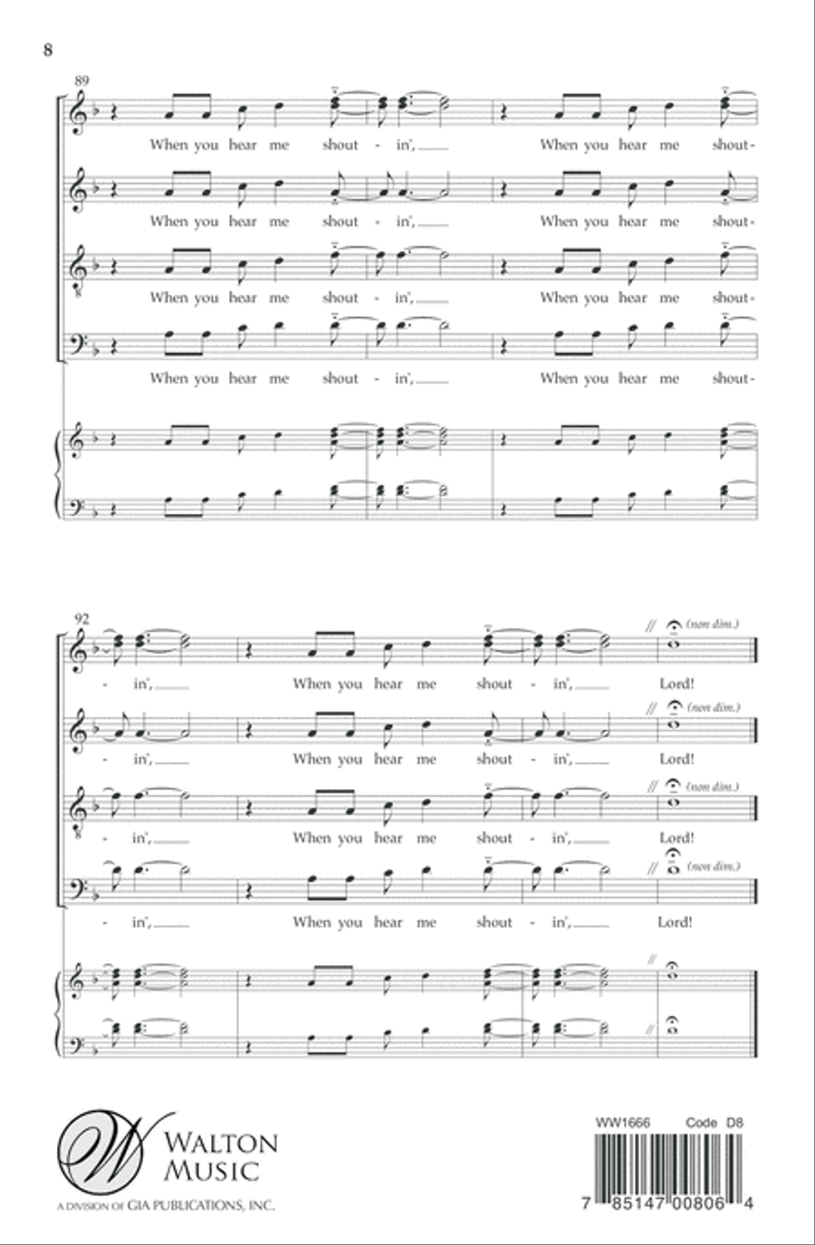 I'm Building Me a Home 4-Part scores gallery preview page 9