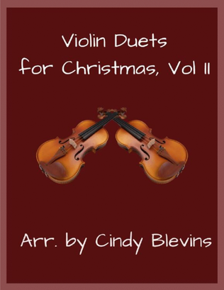 Book cover for Violin Duets for Christmas, Vol. II