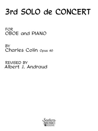 Book cover for Third Solo de Concert