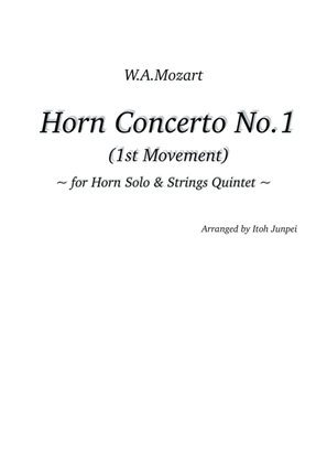 Horn Concerto No.1 1st Movement for Horn Solo & Strings Quintet