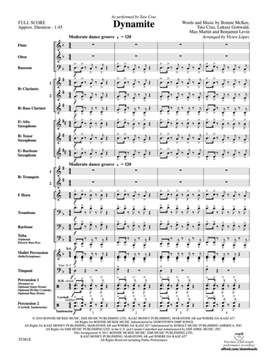 Dynamite Concert Band scores gallery preview page 2