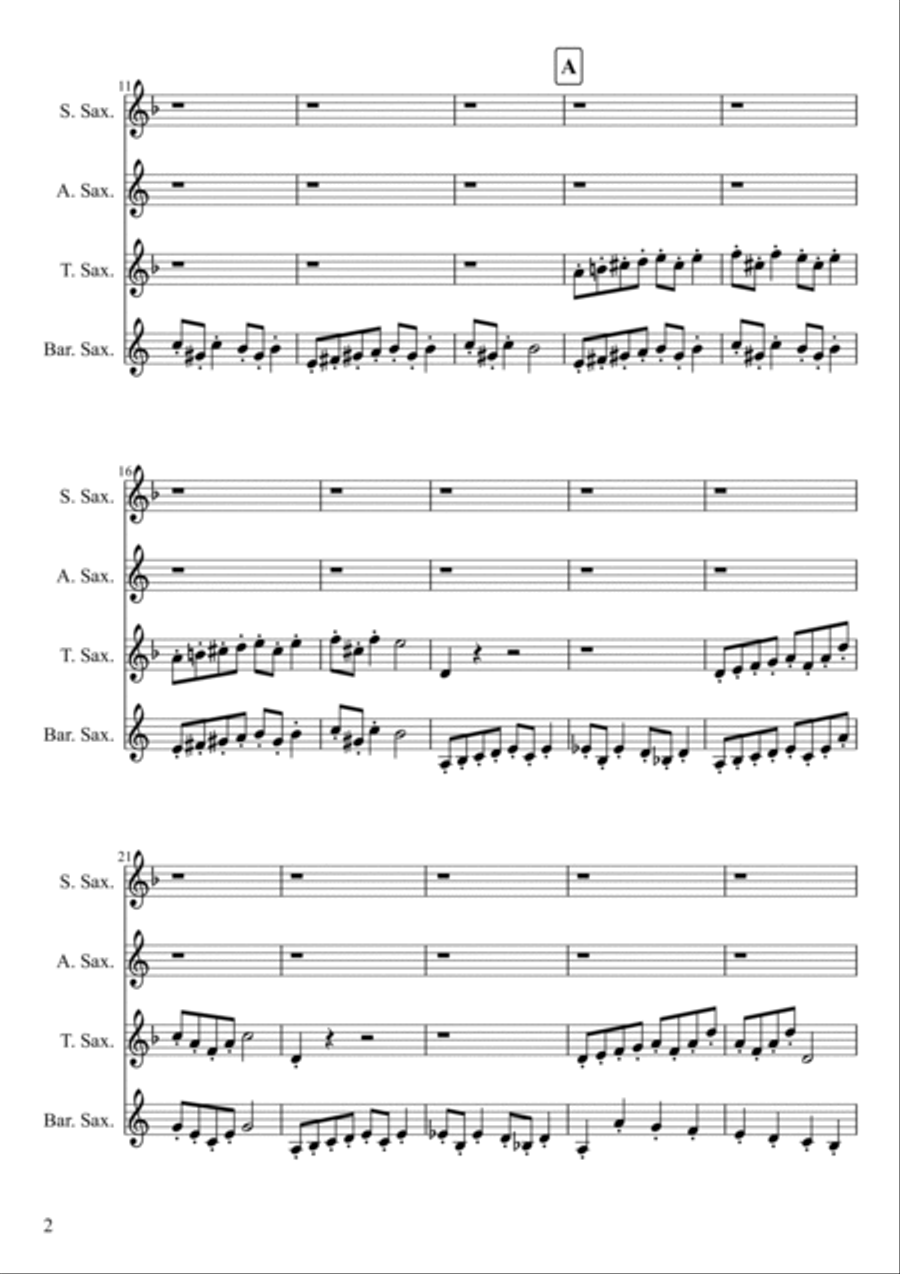 In The Hall of The Mountain King Woodwind Quartet scores gallery preview page 2