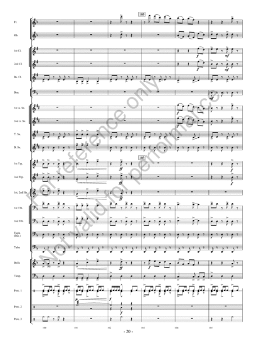 Avalanche! Concert Band scores gallery preview page 21
