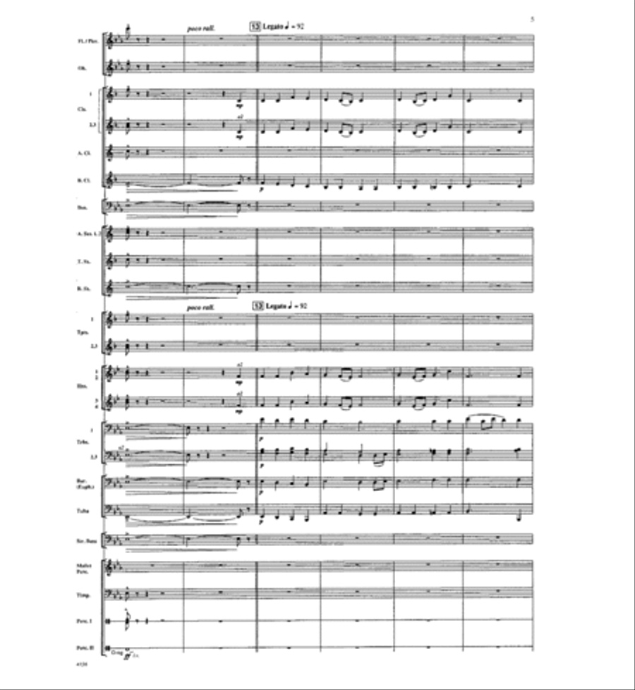 Where the River Flows Where the River Flows Concert Band scores gallery preview page 4