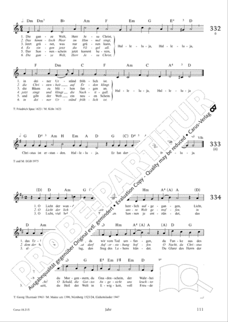 Gitarrenbuch zum Gotteslob Guitar scores gallery preview page 105