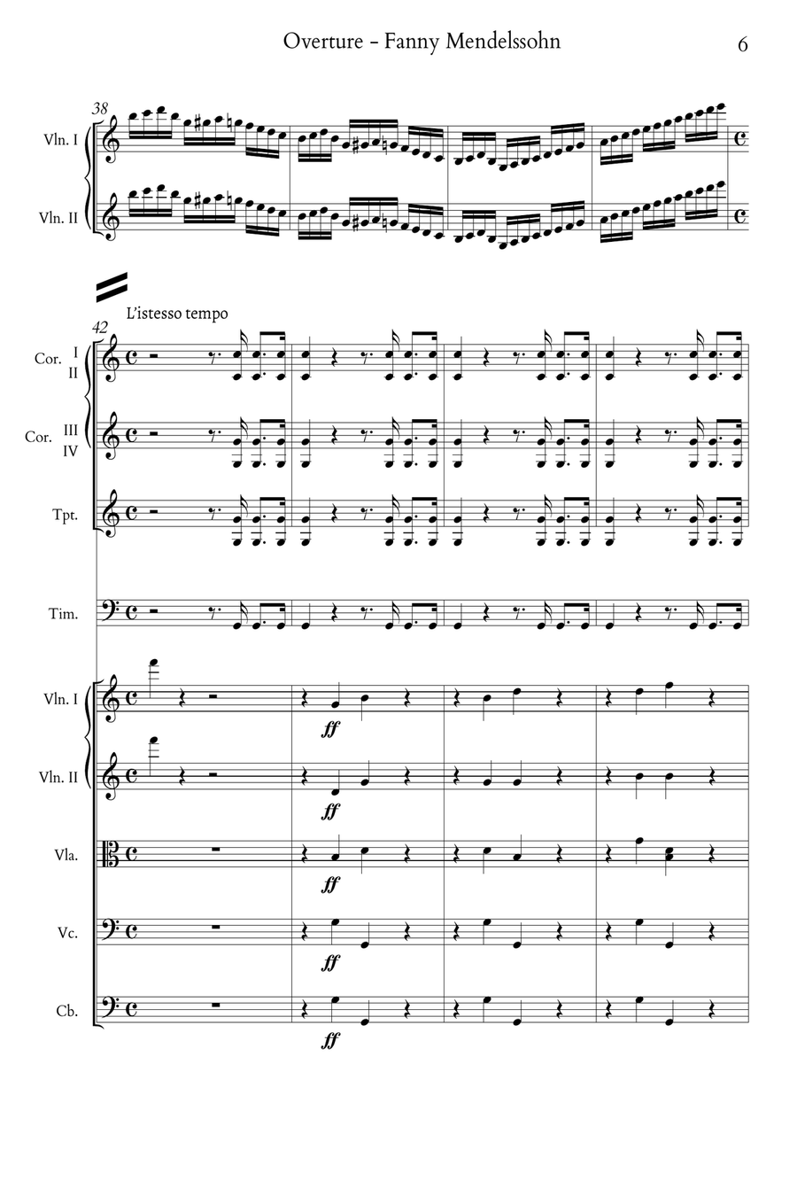 Overture in C Full Orchestra scores gallery preview page 6