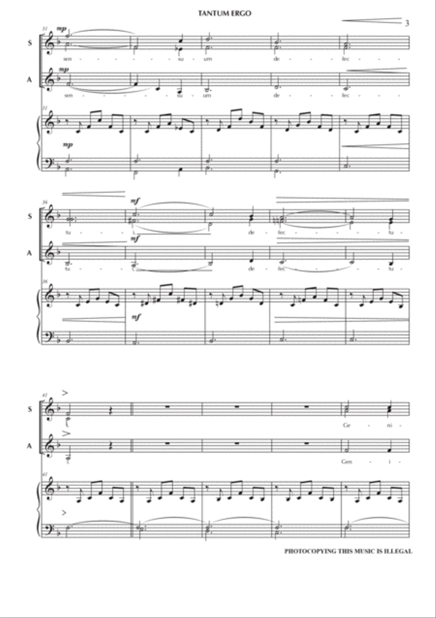 Tantum Ergo SSA scores gallery preview page 4