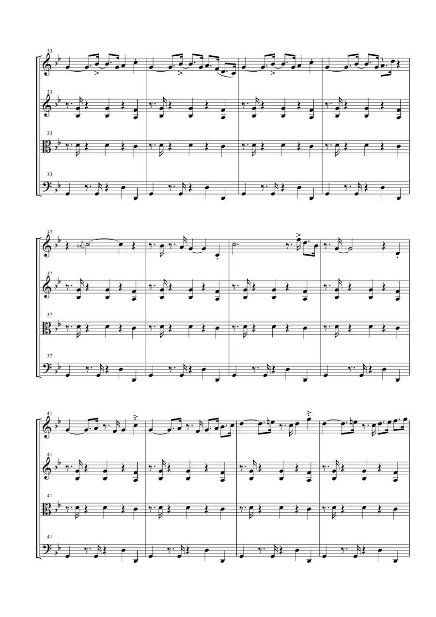 Take Five String Quartet scores gallery preview page 6