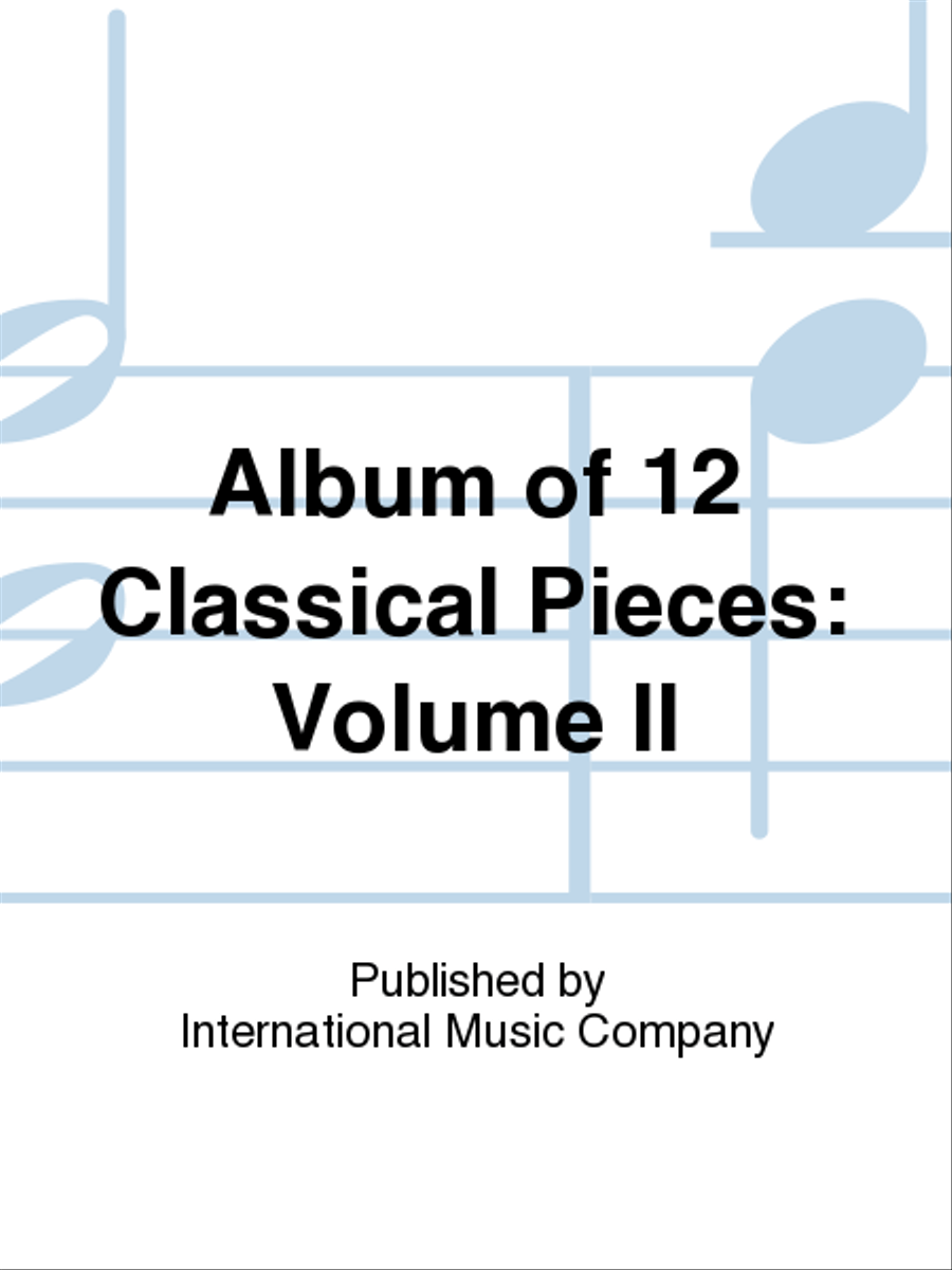 Album Of 12 Classical Pieces Clarinet Solo scores gallery preview page 1