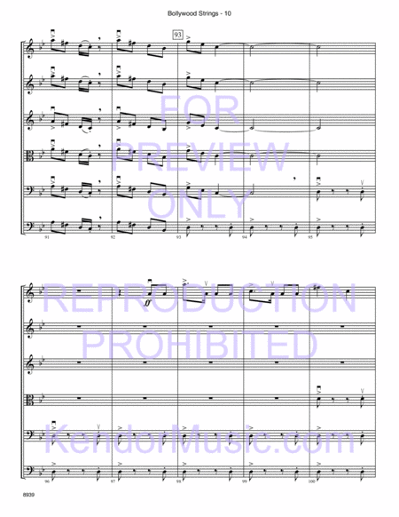 Bollywood Strings (Junior Edition) (Full Score)