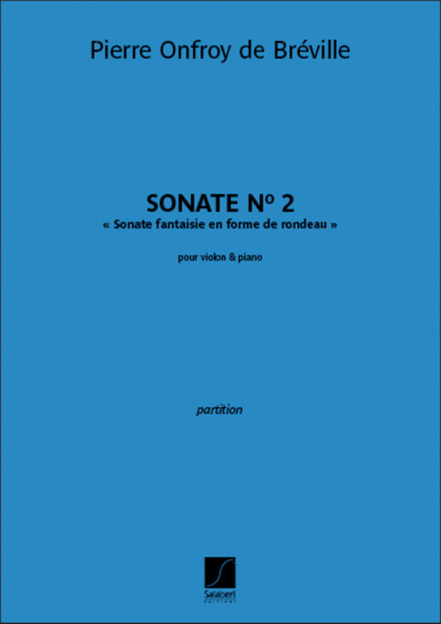 Sonate n° 2 pour violon et piano Violin Solo scores gallery preview page 1