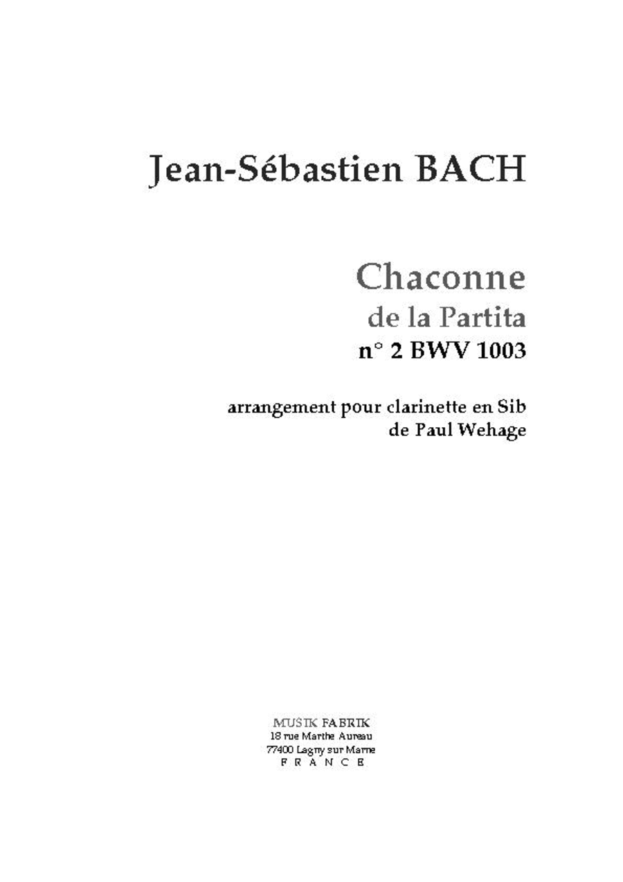 Solo Sonata/Partitas (violin) BWV 1001-1006
