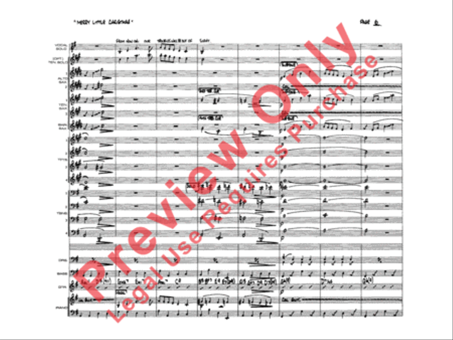 Have Yourself a Merry Little Christmas Jazz Ensemble scores gallery preview page 9
