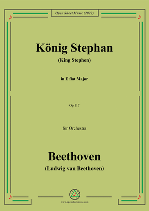 Book cover for Beethoven-Konig Stephan(King Stephen),in E flat Major,Op.117