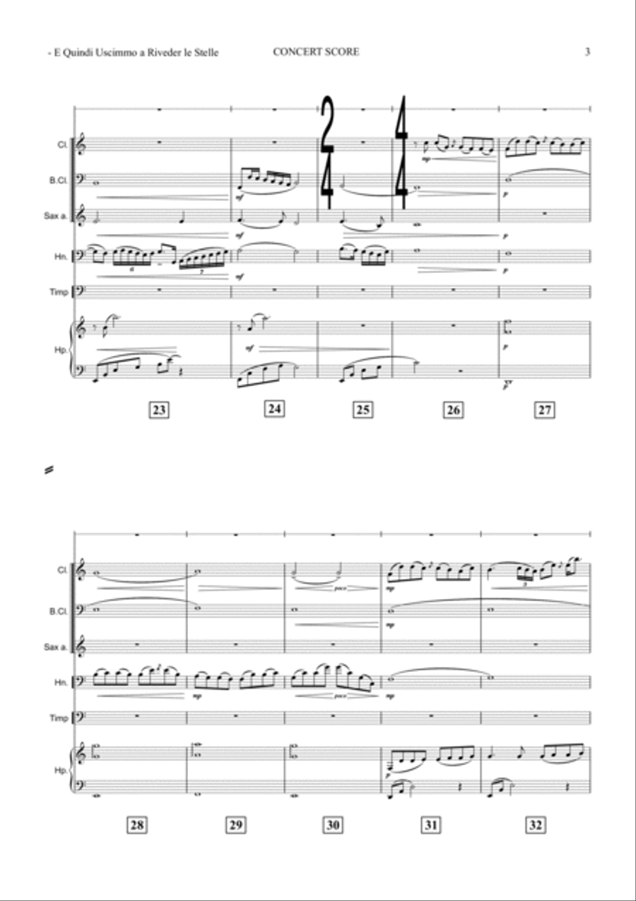 E QUINDI USCIMMO A RIVEDER LE STELLE Small Ensemble scores gallery preview page 4