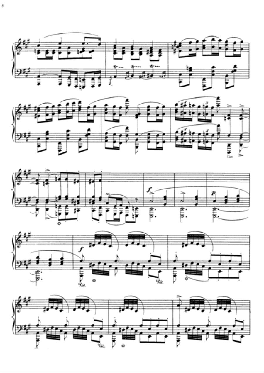 Chopin - Polonaise in F-sharp minor, Op 44 Piano Solo scores gallery preview page 5