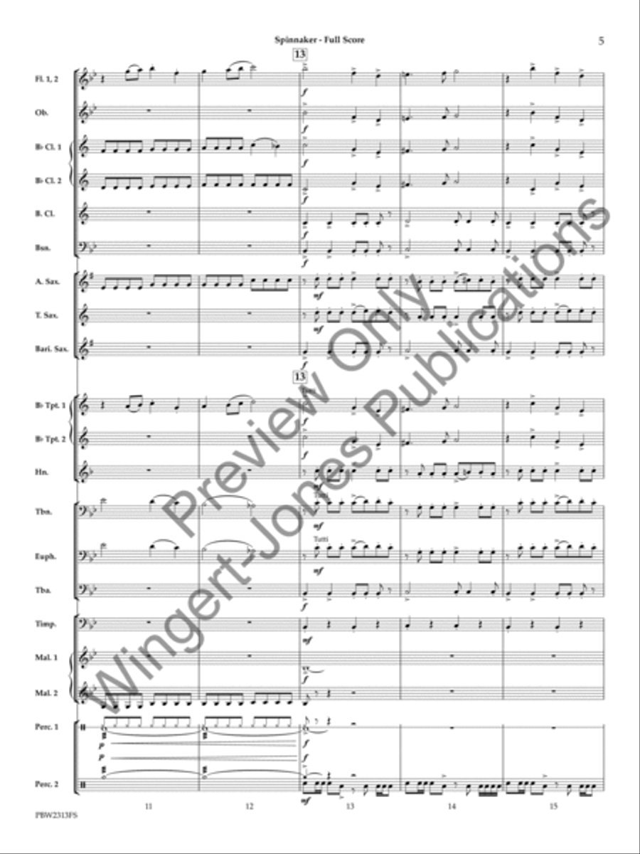 Spinnaker Spinnaker Concert Band scores gallery preview page 6